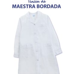 Túnica Blanca de Maestra Bordada TABERA