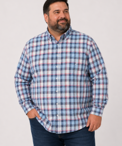 Camisa Cuadros Talle Especial