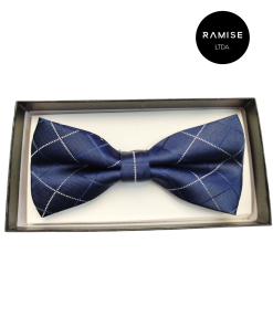 Moño corbatín estampado en caja