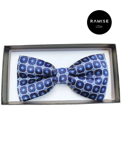 Moño corbatín estampado en caja