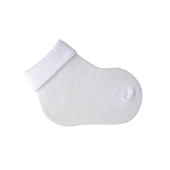 Media de Bebé Algodón Blanco ( Pack x 3 unidades)