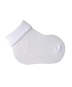 Media de Bebé Algodón Blanco ( Pack x 3 unidades)