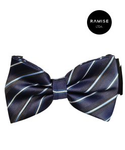 Moño corbatín raya en caja