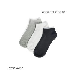 Media zoquete corto liso ( Pack 12 pares)