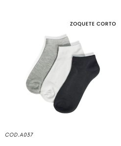 Media zoquete corto liso ( Pack 12 pares)