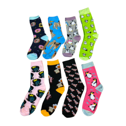 Media Bucanera Spandex Estampada (Pack 6 pares)