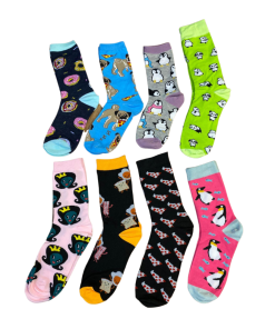 Media Bucanera Spandex Estampada (Pack 6 pares)