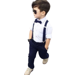Set De Tirador Y Moño Para Niños