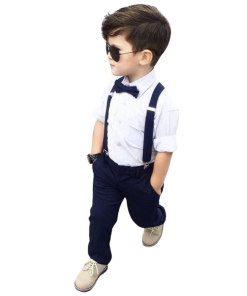 Set De Tirador Y Moño Para Niños