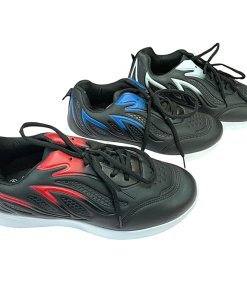 Champion cordones Negro ondas color( Pack x6)