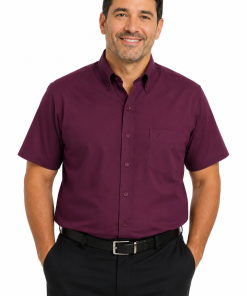 Camisa Lisa Manga Corta