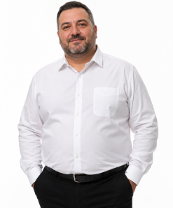 Camisa Blanca Talle Especial Manga Larga