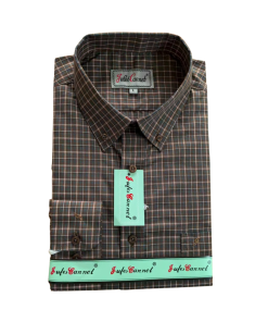 Alternative view of Camisa Manga Larga a Cuadros – Jules Cannet